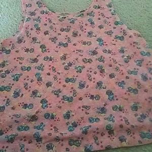 Knit cropped tank top